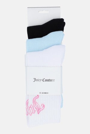 Juicy Couture 3 Pack Logo Sport Sock Visebojne | JC-SN652324