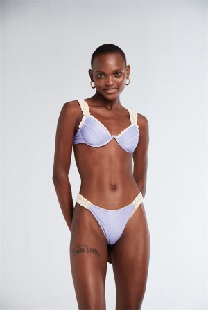 Juicy Couture Alessia Lilac Shine With Crochet Bottom Ljubičaste | JC-SN651864