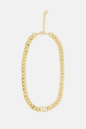 Juicy Couture Chain JC Necklace Zlatne | JC-SN652368