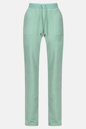 Juicy Couture Classic Velour Del Ray Pocketed Bottoms Zelene | JC-SN652007