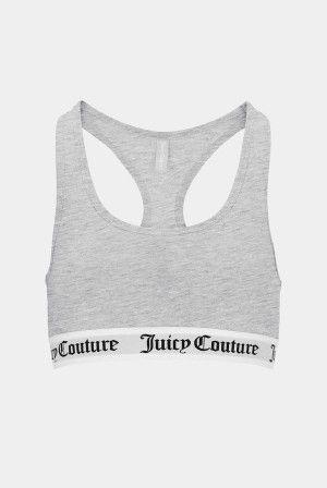 Juicy Couture Cotton Lounge Racer Bra Sive | JC-SN652223