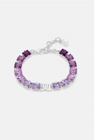 Juicy Couture Crystal JC Bracelet Ljubičaste | JC-SN652360