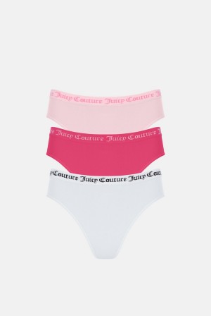 Juicy Couture Flat Knit Seamless Mid-rise Brief Pack X3 Visebojne | JC-SN652232