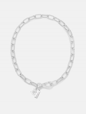 Juicy Couture JC Charm Choker Srebrne | JC-SN652350