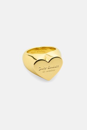 Juicy Couture Juicy Couture Heart Ring Zlatne | JC-SN652372