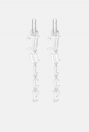 Juicy Couture Juicy Drop Earrings Srebrne | JC-SN652353