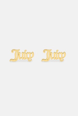 Juicy Couture Juicy Stud Earrings Zlatne | JC-SN652346