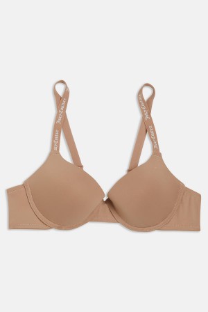 Juicy Couture Mini Tape Branded Plunge Bra Smeđe | JC-SN652275