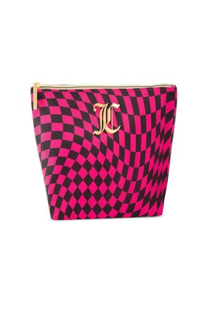 Juicy Couture Monogram Makeup Pouch Roze | JC-SN651911