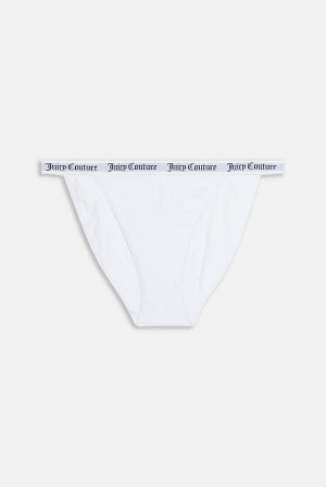 Juicy Couture Pack Of 3 Cotton Branded Waistband Briefs Crne | JC-SN652270