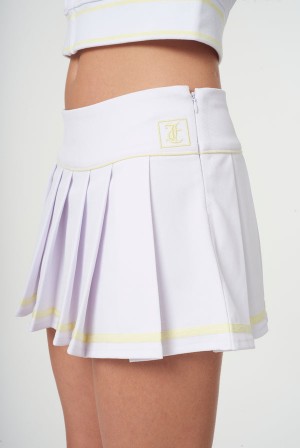 Juicy Couture Plisirana Micro Twill Tennis Skirt Bijele | JC-SN652297