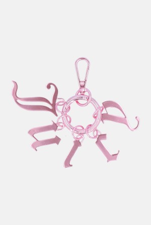 Juicy Couture Shiny Charm Key Fob Roze | JC-SN652314