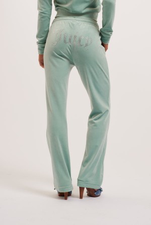 Juicy Couture Velour Diamante Tracksuit Bottom Plave | JC-SN652111