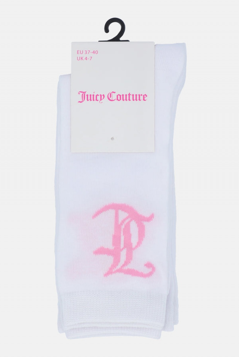 Juicy Couture 3 Pack Lettuce Hem Crew Socks Visebojne | JC-SN652318