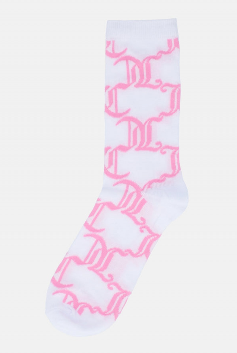 Juicy Couture 3 Pack Logo Crew Socks Visebojne | JC-SN652317