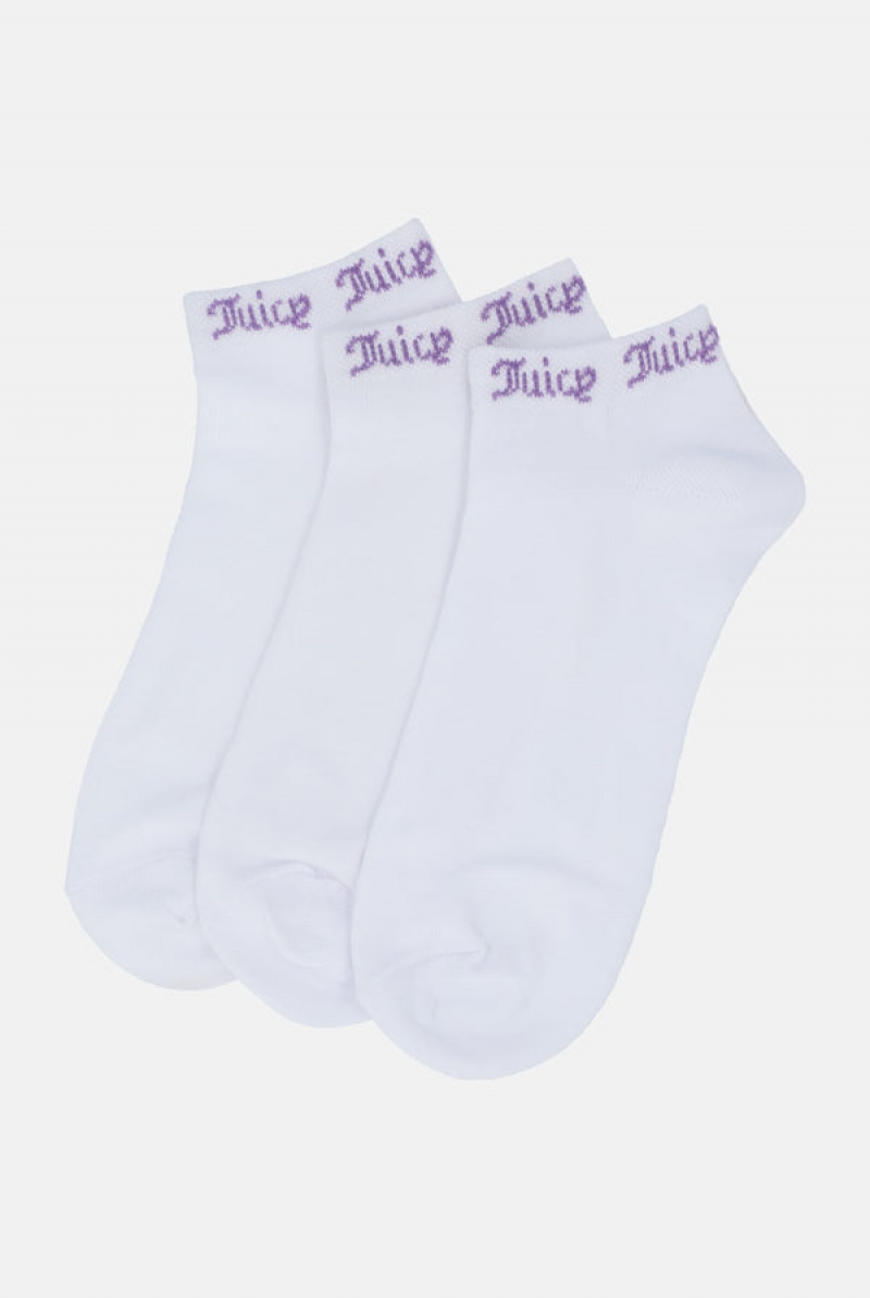 Juicy Couture 3 Pack Top Logo Trainer Liners 3 Pack Visebojne | JC-SN652320