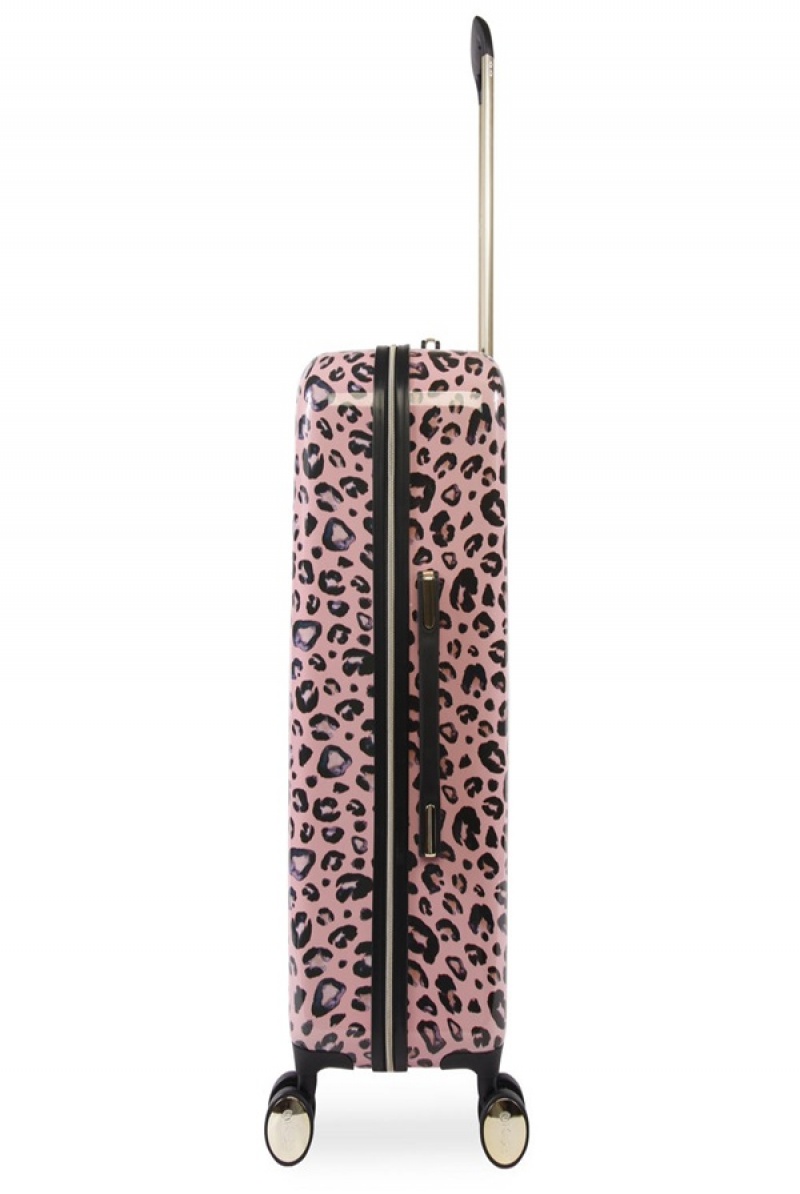 Juicy Couture 3-piece Hardside Spinner Luggage Set Roze Leopard | JC-SN651917