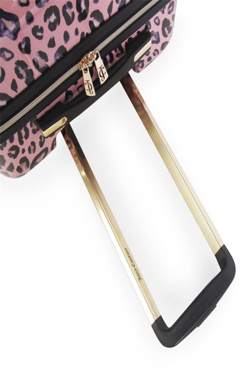 Juicy Couture 3-piece Hardside Spinner Luggage Set Roze Leopard | JC-SN651917