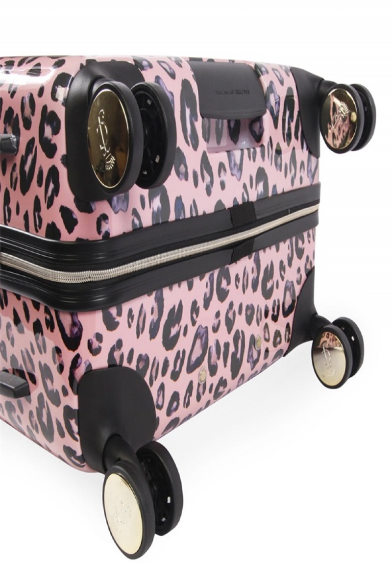 Juicy Couture 3-piece Hardside Spinner Luggage Set Roze Leopard | JC-SN651917