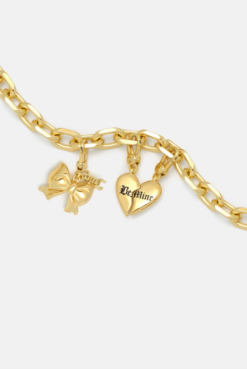 Juicy Couture Bow Charm Zlatne | JC-SN652393