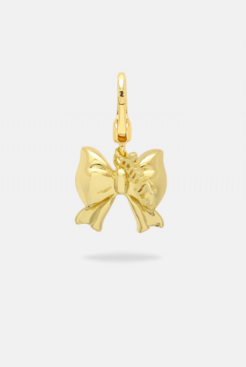 Juicy Couture Bow Charm Zlatne | JC-SN652393