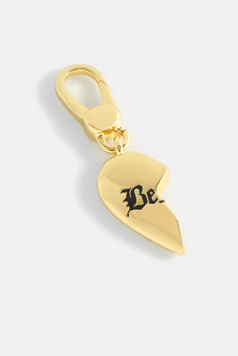 Juicy Couture Broken Heart 'be' Charm Zlatne | JC-SN652394