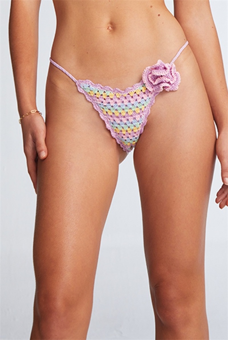 Juicy Couture Capittana Beatriz Bikini Bottom Ljubičaste | JC-SN651874