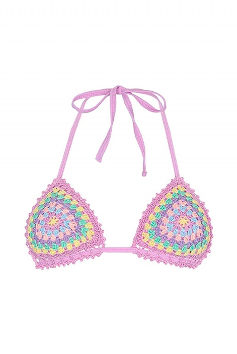 Juicy Couture Capittana Cuba Bikini Top Ljubičaste | JC-SN651850