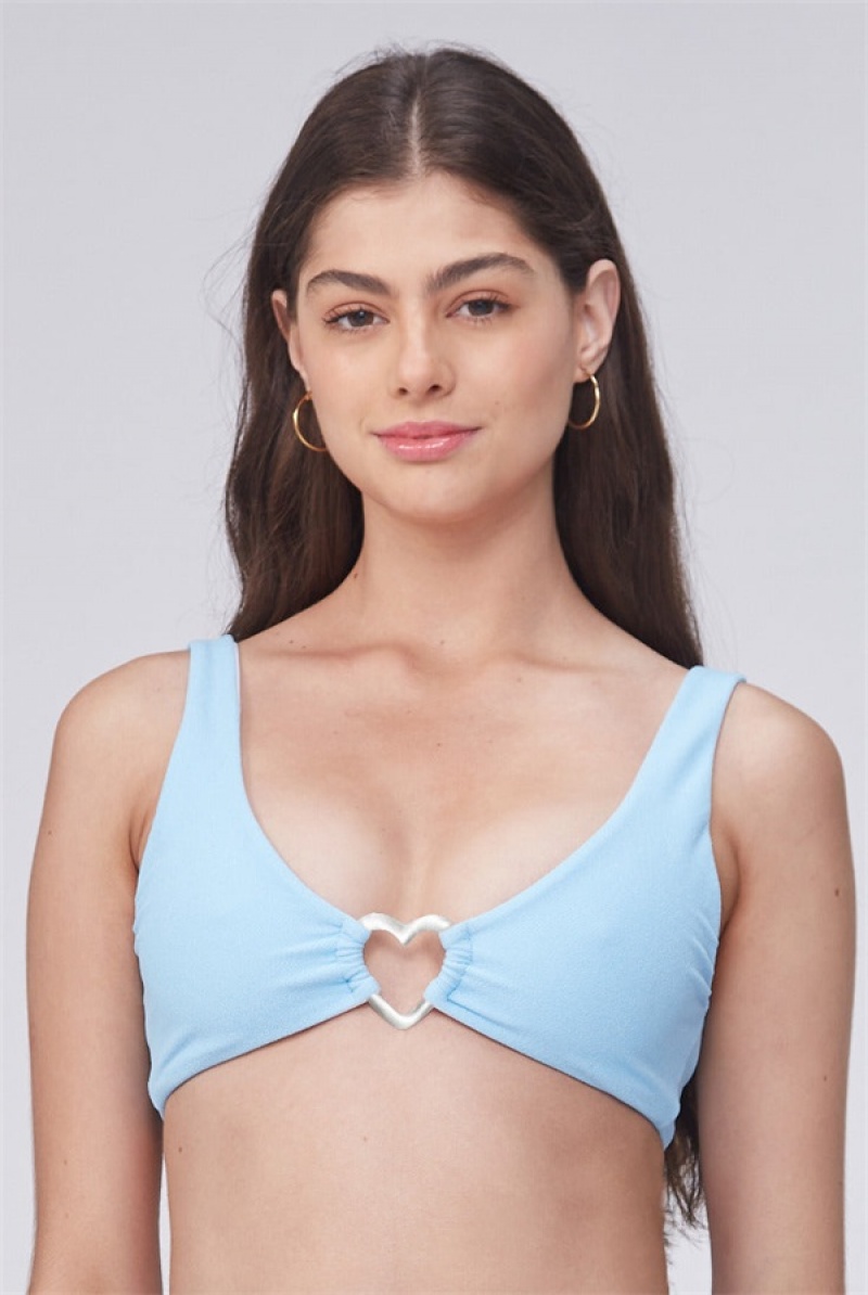 Juicy Couture Capittana Kelly Bikini Top Plave | JC-SN651846