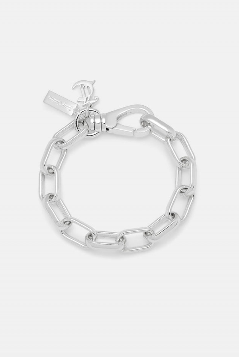 Juicy Couture Chain JC Bracelet Srebrne | JC-SN652357