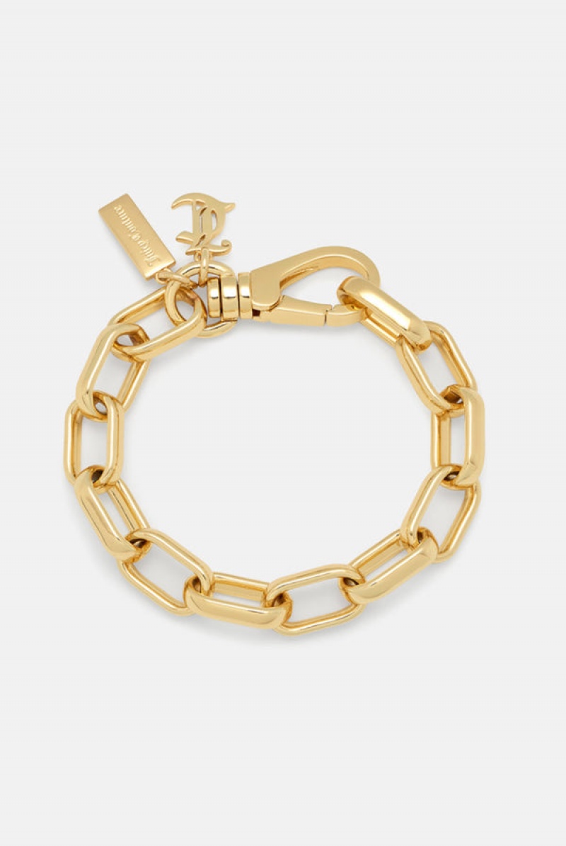 Juicy Couture Chain JC Bracelet Zlatne | JC-SN652356