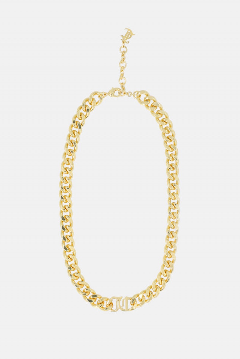 Juicy Couture Chain JC Necklace Zlatne | JC-SN652368