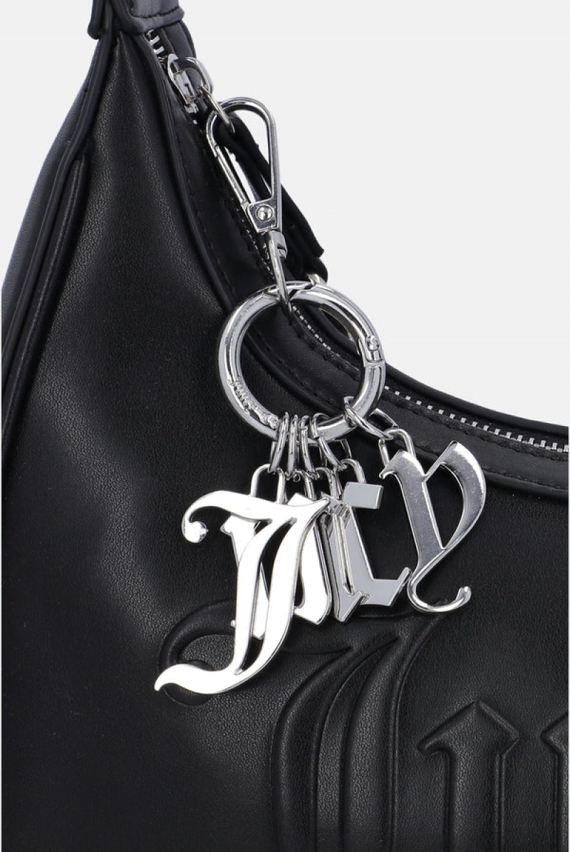 Juicy Couture Charm Key Fob Srebrne | JC-SN652315