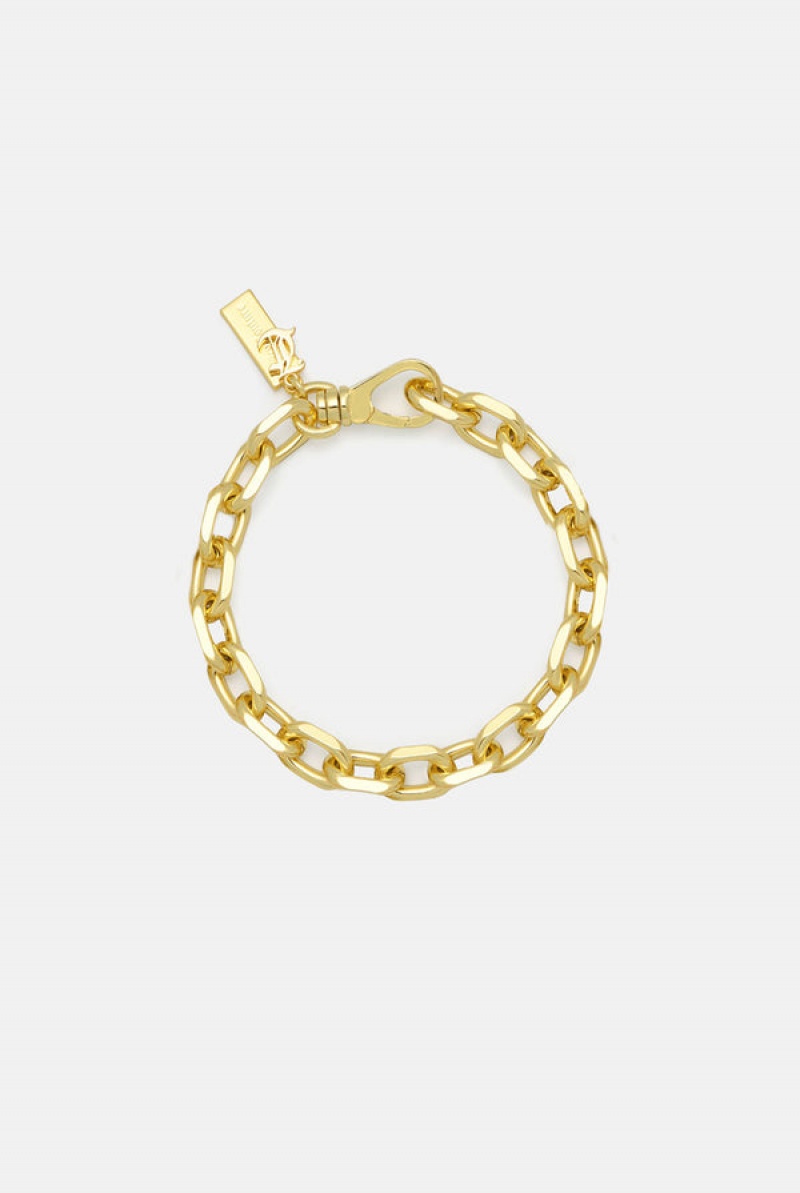 Juicy Couture Chunky JC Charm Bracelet Zlatne | JC-SN652402