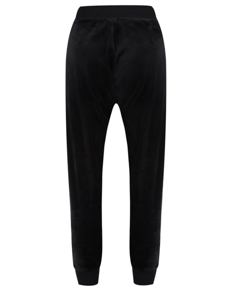 Juicy Couture Classic Velour Cuffed Jogger Crne | JC-SN652033