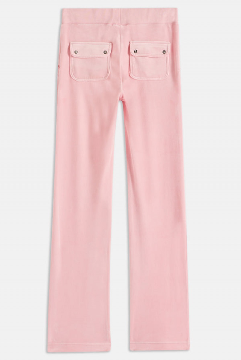 Juicy Couture Classic Velour Del Ray Pocketed Bottoms Roze | JC-SN651996