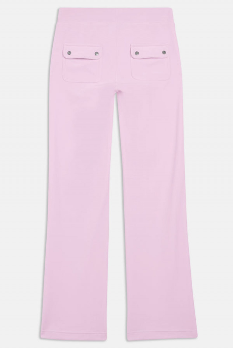 Juicy Couture Classic Velour Del Ray Pocketed Bottoms Roze | JC-SN652023