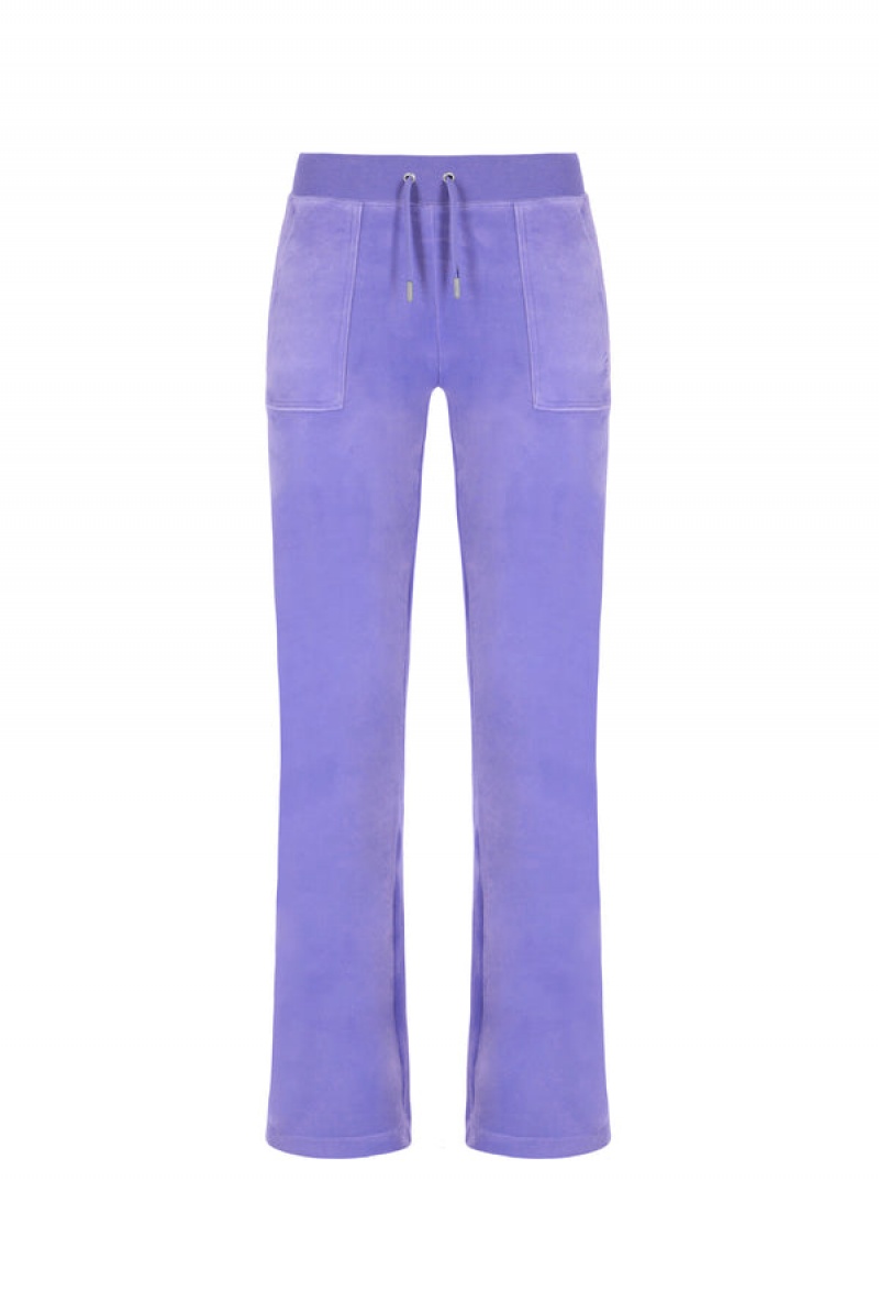 Juicy Couture Classic Velour Del Ray Pocketed Bottoms Ljubičaste | JC-SN652063