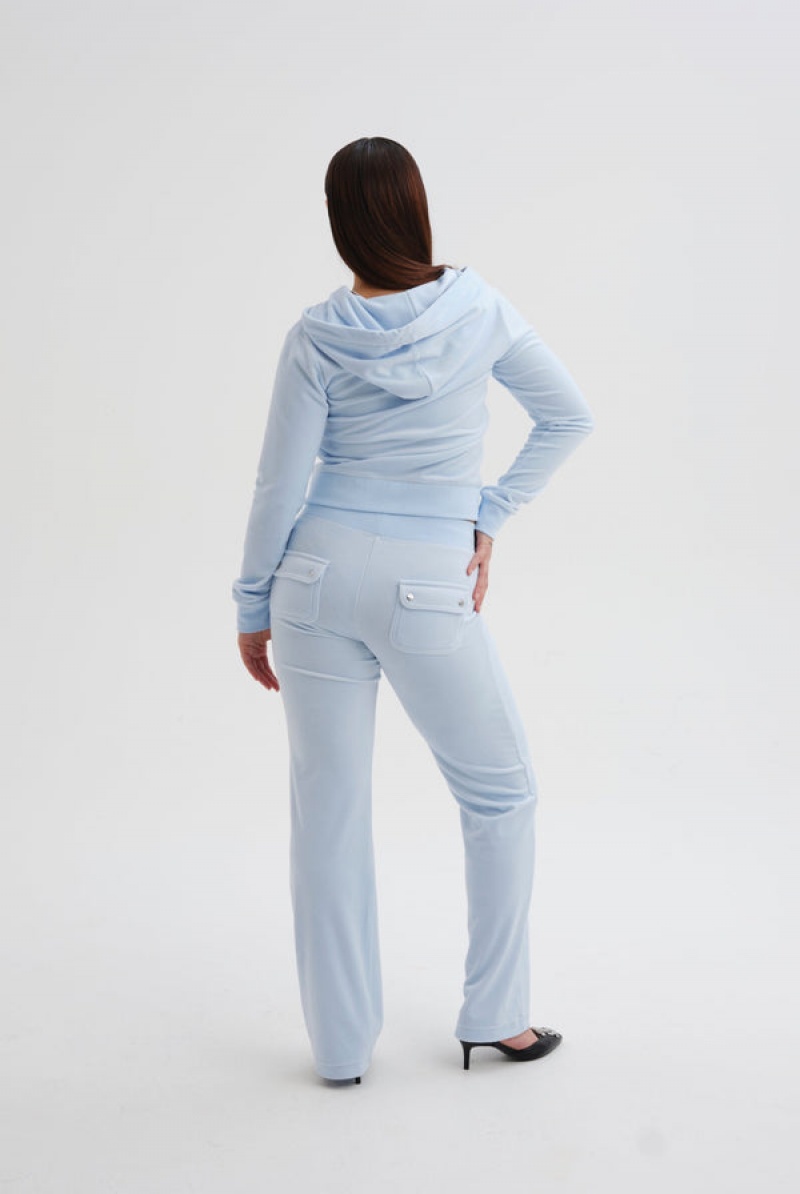 Juicy Couture Classic Velour Del Ray Pocketed Bottoms Tirkizne | JC-SN652085