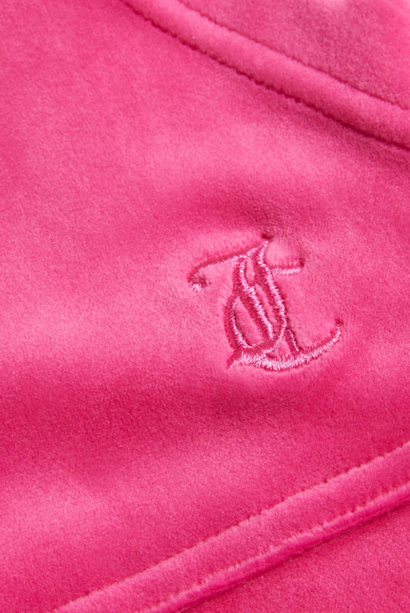 Juicy Couture Classic Velour Del Ray Pocketed Bottoms Roze | JC-SN652107