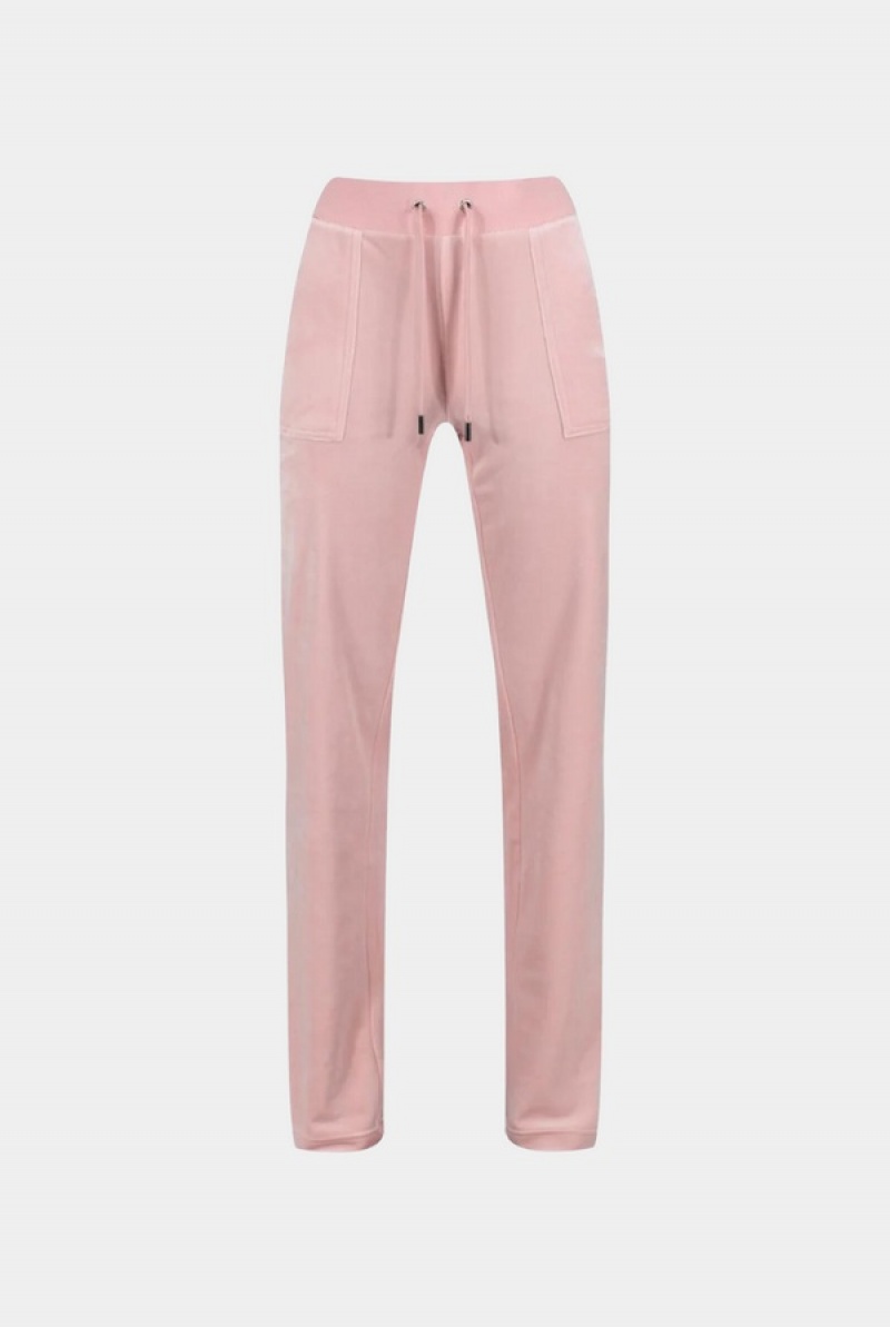 Juicy Couture Classic Velour Del Ray Pocketed Bottoms Roze | JC-SN652129