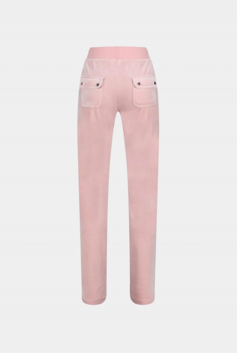 Juicy Couture Classic Velour Del Ray Pocketed Bottoms Roze | JC-SN652129