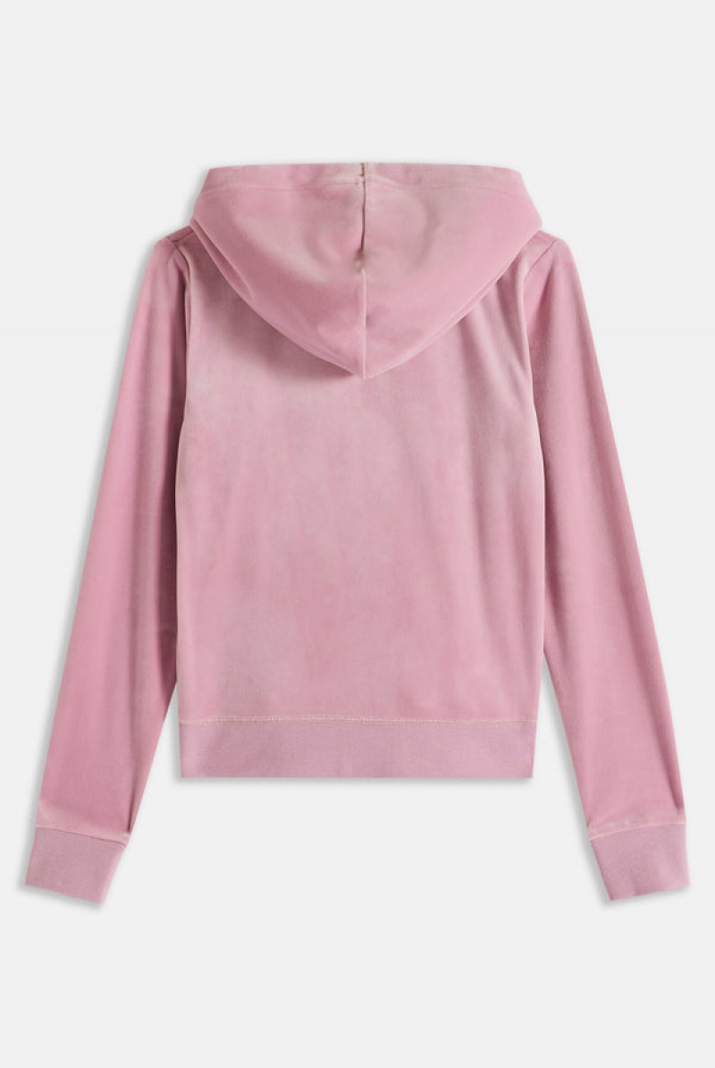 Juicy Couture Classic Velour Robertson Hoodie Roze | JC-SN651994