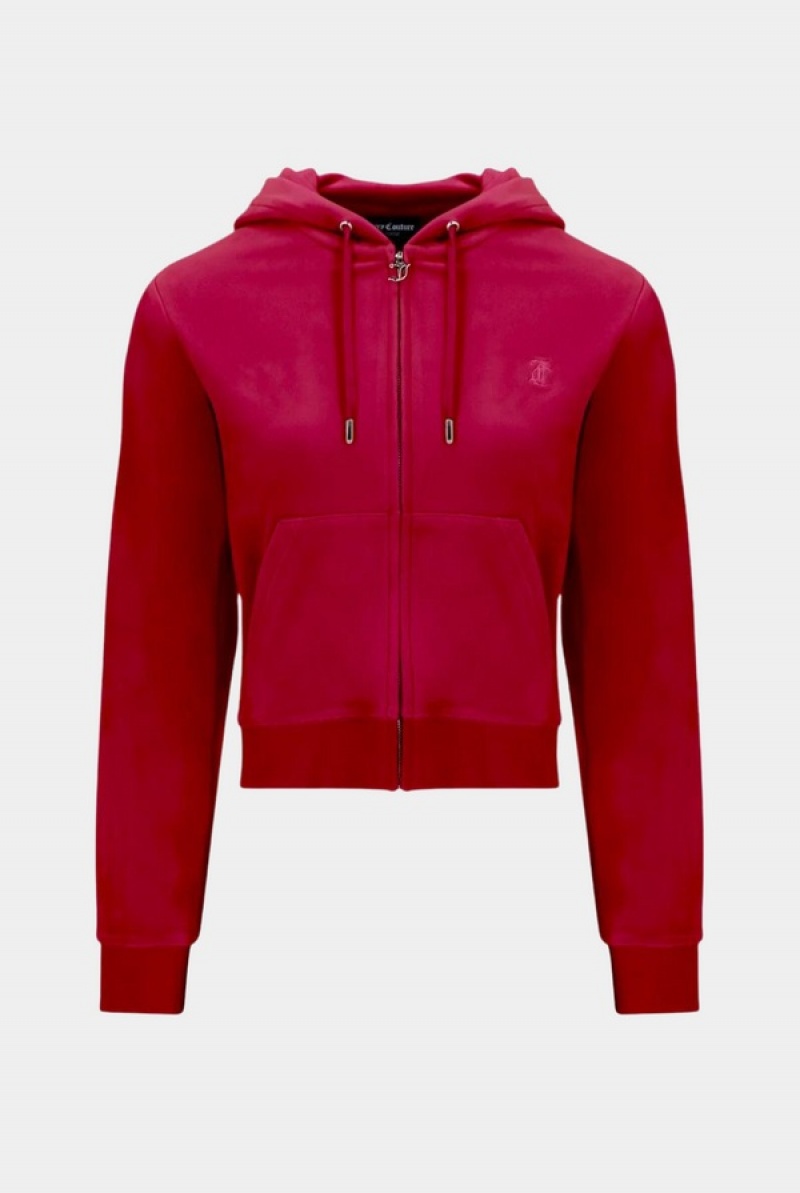 Juicy Couture Classic Velour Robertson Hoodie Roze | JC-SN652050