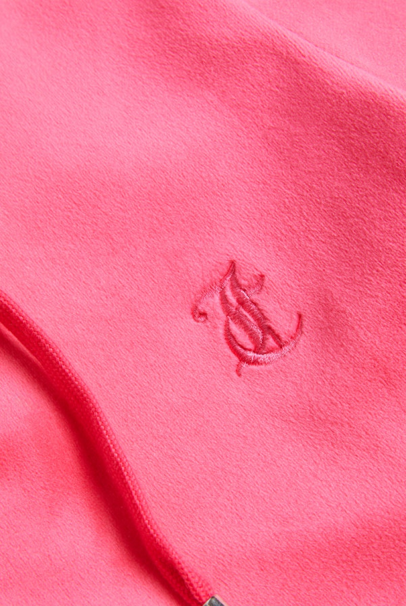 Juicy Couture Classic Velour Robertson Hoodie Roze | JC-SN652103