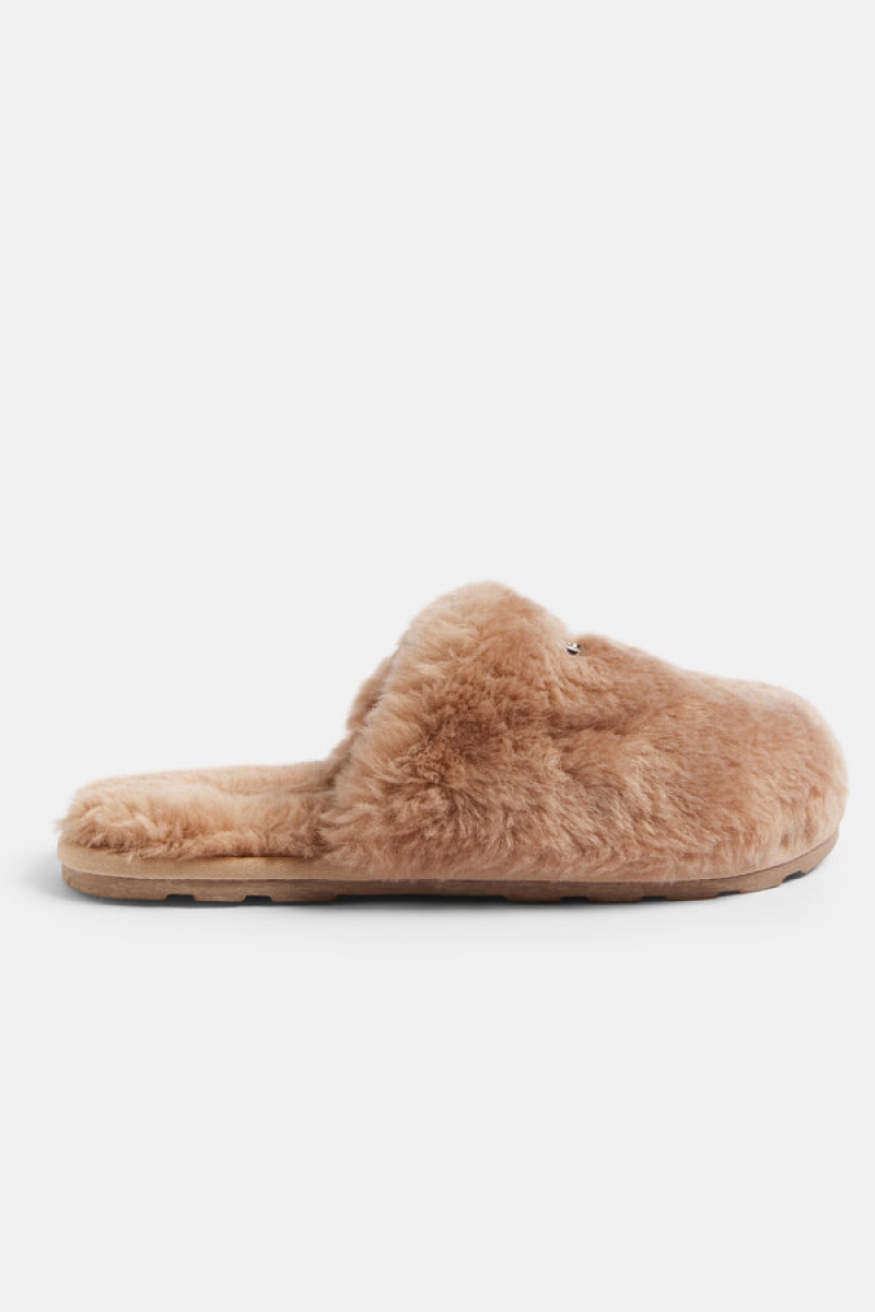 Juicy Couture Closed Toe Faux Fur Slipper Bež | JC-SN652191