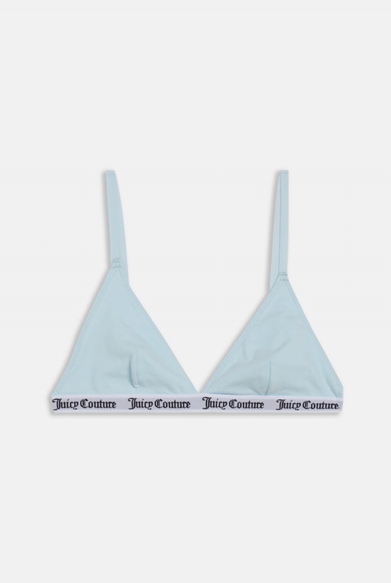 Juicy Couture Cotton Triangle Bra Tirkizne | JC-SN652250