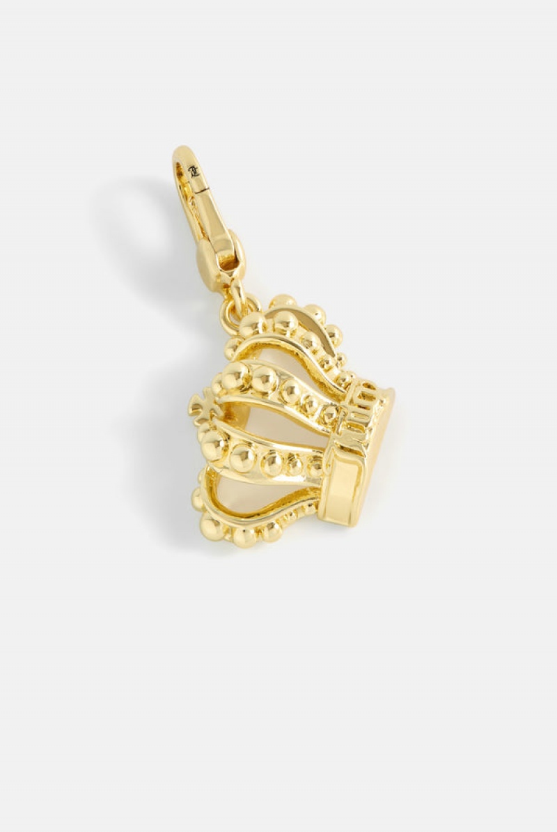 Juicy Couture Crown Charm Zlatne | JC-SN652391