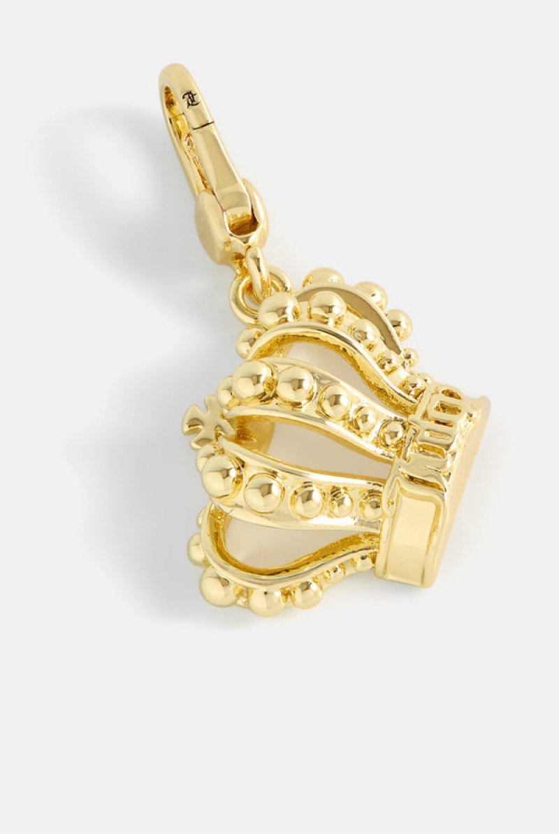 Juicy Couture Crown Charm Zlatne | JC-SN652391