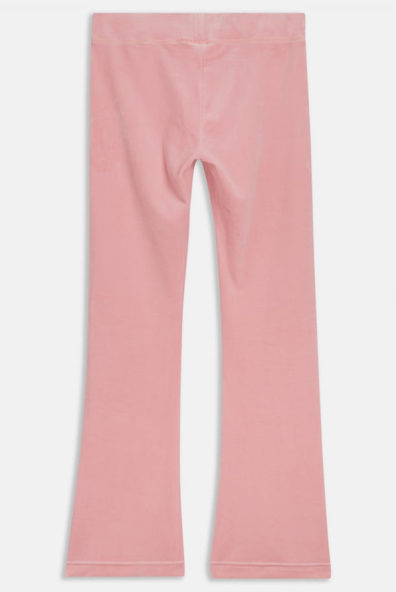 Juicy Couture Crown Embroide Velour Trackpants Roze | JC-SN651970